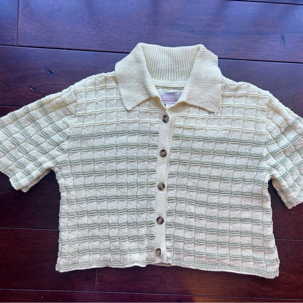Kimchi Blue Oliver Button-Down Polo Sweater